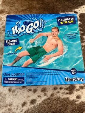 H2O GO! Blue Floating Chair Lounge